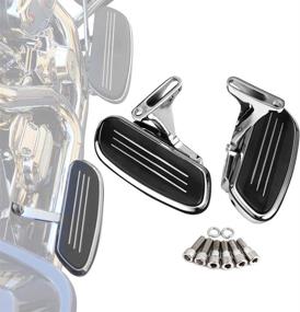 img 4 attached to 🛠️ Chrome Floorboards and Mounting Kits for Road King Road Glide Electra Glide Touring 1993-2020 - Upgrade with Street Glide Passenger Floorboards