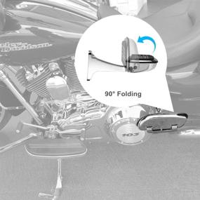 img 1 attached to 🛠️ Chrome Floorboards and Mounting Kits for Road King Road Glide Electra Glide Touring 1993-2020 - Upgrade with Street Glide Passenger Floorboards