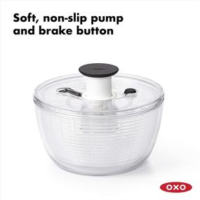 img 2 attached to Efficient OXO Good Grips Large Salad Spinner - 6.22 Qt. for Easy Salad Preparation