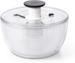 img 4 attached to Efficient OXO Good Grips Large Salad Spinner - 6.22 Qt. for Easy Salad Preparation