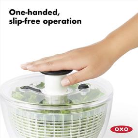 img 1 attached to Efficient OXO Good Grips Large Salad Spinner - 6.22 Qt. for Easy Salad Preparation