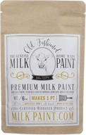 🥛 non-voc oyster white milk paint - 1 pint, old fashioned powder paint logo