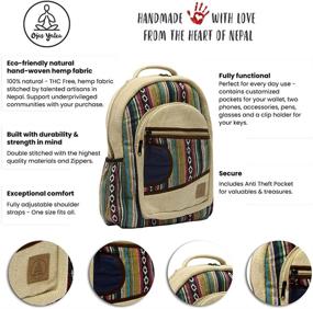 img 2 attached to 🎒 Himalayan Durable Handmade Hemp Backpack