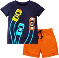 cotton summer shorts for toddler boys - trendy clothing logo