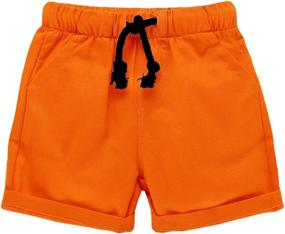 img 1 attached to Cotton Summer Shorts for Toddler Boys - Trendy Clothing