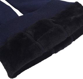 img 1 attached to Теплые зимние лосины для девочек Tengo с флисовой подкладкой, с эластичным поясом: уютное и комфортное дополнение для холодных дней.