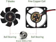 💨 anvision 40mm x 10mm dc 12v brushless cooling fan: dual ball bearing efficiency logo