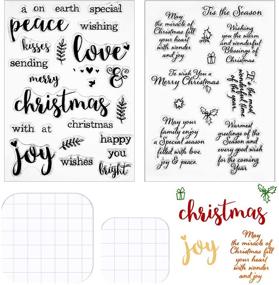 img 4 attached to Christmas Silicone Greeting Sentiments Scrapbooking