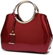 hoxis structured shoulder handbag satchel - women's handbags & wallets for versatile style and practicality logo