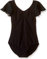 bloch flutter sleeve leotard toddler логотип