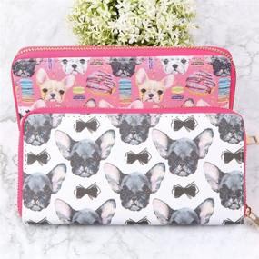 img 1 attached to 🐾 Cute Animal Print Around Wallet: Trendy Handbags & Wallets for Women