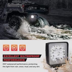img 3 attached to 🔦 Kemimoto Ranger Backup Light Kit for Polaris Ranger 1000 XP/Crew with Rear LED Reserve Light (2018-2022) – Enhancing Visibility