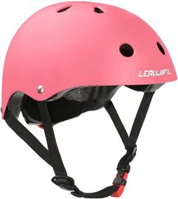 img 4 attached to 👶 LERUJIFL Kids Helmet: Adjustable, Multi-Sports Safety for Ages 2-14 - Boys & Girls Cycling, Skating, Scooter