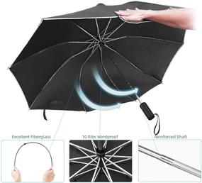 img 2 attached to Ultimate Windproof Reflective Automatic Inverted Umbrella