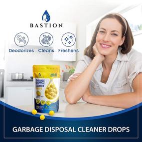 img 2 attached to 🍋 Bastion Lemon Zest Garbage Disposal Cleaner and Deodorizer Drops - 50-Count Sink Freshener Pods & Drain Odor Eliminator Balls