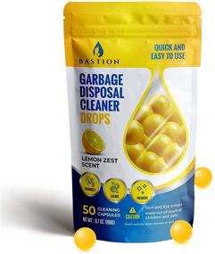 img 4 attached to 🍋 Bastion Lemon Zest Garbage Disposal Cleaner and Deodorizer Drops - 50-Count Sink Freshener Pods & Drain Odor Eliminator Balls