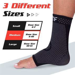 img 1 attached to 🏋️ Actif Sports Ankle Compression Sleeve - Ultimate Support for Enhanced Performance