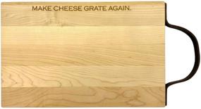 img 4 attached to 🧀 J.K. Adams Killington Maple Serving Board with Leather Handle - 14x9" - Reviving Cheese Grating