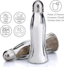 img 3 attached to Pepper Shakers Curved Crystal Stainless