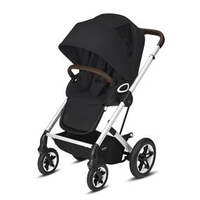 img 4 attached to 🌟 Cybex Talos S Lux Stroller: All-Terrain Wheels, Front/Parent-Facing Seat, One-Hand Fold, Multi-position Recline - Deep Black