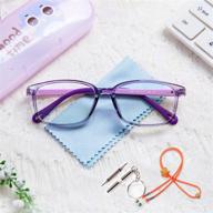 👓 shielding kids' sight: blue light blocking glasses with protective case logo