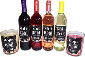 img 2 attached to 🍷 Bridesmaid Wine Label Set: 16 Proposal Stickers, "Shit Just Got Real" - 10 Bridesmaid, 2 Matron of Honor, 2 Maid of Honor, &amp; 2 Flower Girl. Unique Gift Ideas for Bridesmaids with High Quality