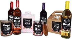 img 3 attached to 🍷 Bridesmaid Wine Label Set: 16 Proposal Stickers, "Shit Just Got Real" - 10 Bridesmaid, 2 Matron of Honor, 2 Maid of Honor, &amp; 2 Flower Girl. Unique Gift Ideas for Bridesmaids with High Quality