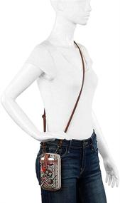 img 1 attached to Sakroots Artist Circle Convertible Cross Body Bag with Smartphone Wristlet