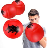 🥊 fun and safe inflatable boxing pillows with red and yellow inflatable boxing gloves logo