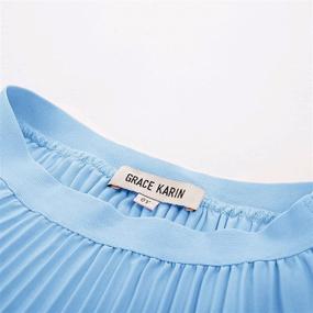 img 2 attached to 👗 GRACE KARIN Girls Skirt Elastic Waistband: Trendy and Comfortable Girls' Clothing for Skirts & Skorts