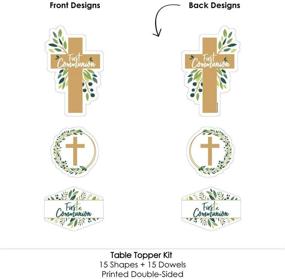 img 1 attached to First Communion Elegant Cross Centerpiece