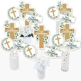 img 4 attached to First Communion Elegant Cross Centerpiece