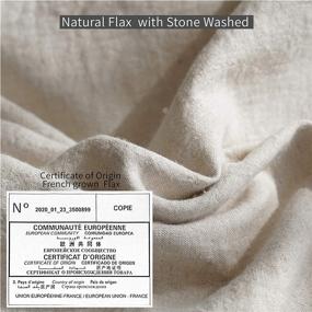 img 2 attached to Simple&amp;Opulence 100% Washed Linen Duvet Cover: Enhance Your Bedding with Pure Luxury