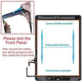 img 2 attached to 💡 Fixerman Touch Screen for iPad 5 5th Gen Digitizer 9.7", A1822, A1823 - Glass Replacement Parts with Home Button & Repair Tools (Black) - Only $XX.XX