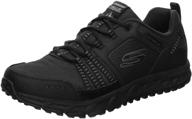 👟 ultimate style and comfort: skechers escape plan sneakers in sleek black logo