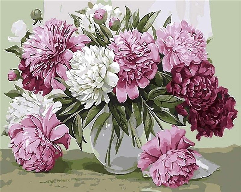 numbers adults flowers paintings beginner 로고