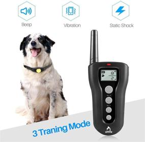 img 3 attached to PATPET P320 Dog Training Collar: Remote Shock Collar for 2 Dogs, 3 Training Modes, Beep, Vibration, Shock, 1000 ft Range, Waterproof - Small Medium Large Dogs