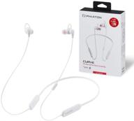 🎧 phiaton bt 120 nc white: qualcomm bluetooth wireless noise cancelling earbuds for unparalleled listening experience – neckband headphones with inline mic, ipx4 water resistance, and active noise cancellation logo