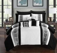 chic home clayton embroidery comforter logo