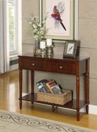 🏰 convenience concepts french country 2-drawer hall table in espresso finish logo