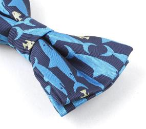 img 1 attached to 👦 TAGERWILEN Kids' Handmade Pre-Tied Patterned Accessories and Bow Ties for Boys