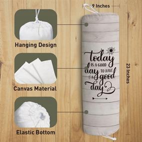 img 3 attached to 🛍️ Plastic Bag Holder: Organize Garbage & Shopping Bags | Versatile Home Decor & Storage Dispenser for Kitchen & Bathroom | Perfect Gift for Women, Mothers, and Friends