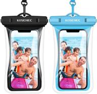 📱 2 pack universal waterproof phone case: ipx8 floating waterproof cellphone pouch for iphone 12/11/se/xs/8 & galaxy up to 6.9", ideal for beach, diving, surfing, skiing logo