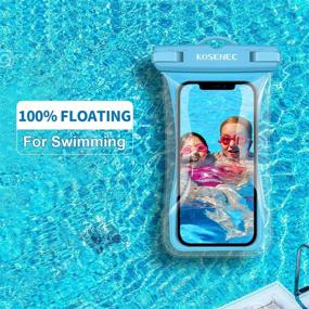 img 3 attached to 📱 2 Pack Universal Waterproof Phone Case: IPX8 Floating Waterproof Cellphone Pouch for iPhone 12/11/SE/XS/8 & Galaxy up to 6.9", Ideal for Beach, Diving, Surfing, Skiing