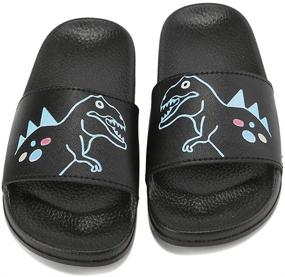 img 3 attached to Anddyam Anti Slip Slipper Sandals Numeric_1 Boys' Shoes and Slippers