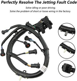 img 2 attached to 🔌 High-quality FICM Engine Fuel Injector Complete Wire Harness - 5C3Z9D930A - Perfect Fit for Ford Powerstroke 6.0L Diesel 2003-2007 F250 F350 F450 F550 Excursion - Black