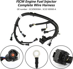 img 3 attached to 🔌 High-quality FICM Engine Fuel Injector Complete Wire Harness - 5C3Z9D930A - Perfect Fit for Ford Powerstroke 6.0L Diesel 2003-2007 F250 F350 F450 F550 Excursion - Black