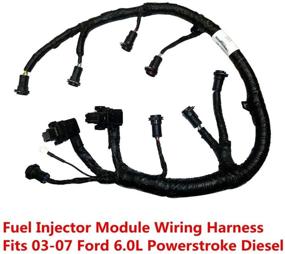 img 4 attached to 🔌 High-quality FICM Engine Fuel Injector Complete Wire Harness - 5C3Z9D930A - Perfect Fit for Ford Powerstroke 6.0L Diesel 2003-2007 F250 F350 F450 F550 Excursion - Black