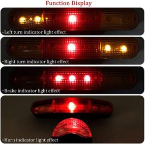 img 1 attached to 🚲 XINGYHENG Multifunctional 7 LED Bicycle Turning Light - Red Color Tail Lamp for Safe Cycling and Outdoor Activities