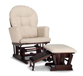 img 1 attached to 👶 Graco Parker Glider and Nursing Ottoman Set - Espresso/Beige Upholstered Comfort Rocking Chair and Ottoman for Easy Cleaning in Nurseries